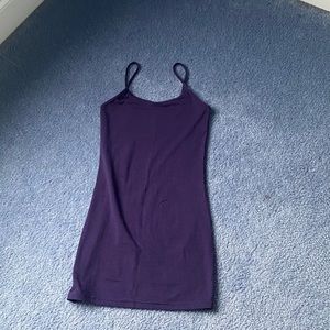 purple bodycon minidress